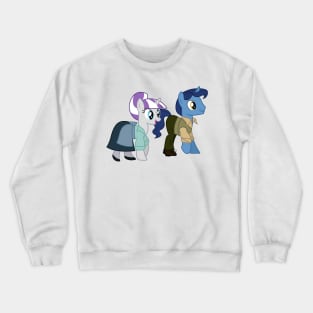 Twilight Velvet as Anita and Night Light as Roger Crewneck Sweatshirt